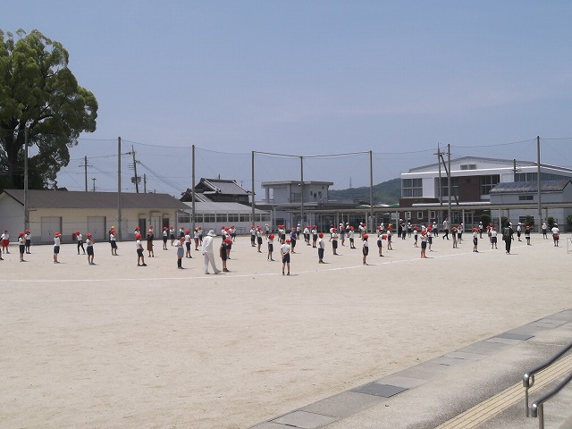 運動会の練習（低・中・高学年）