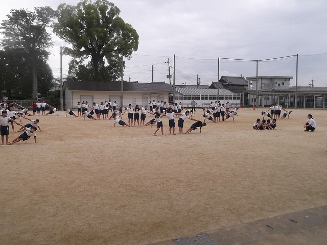 運動会の練習も大詰めです