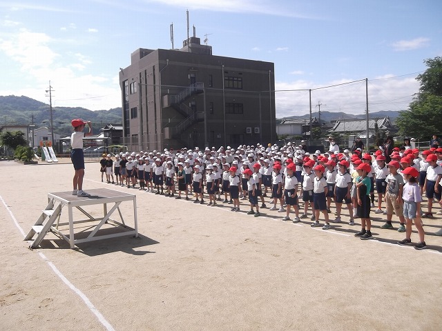 晴天の中、運動会の練習できました！