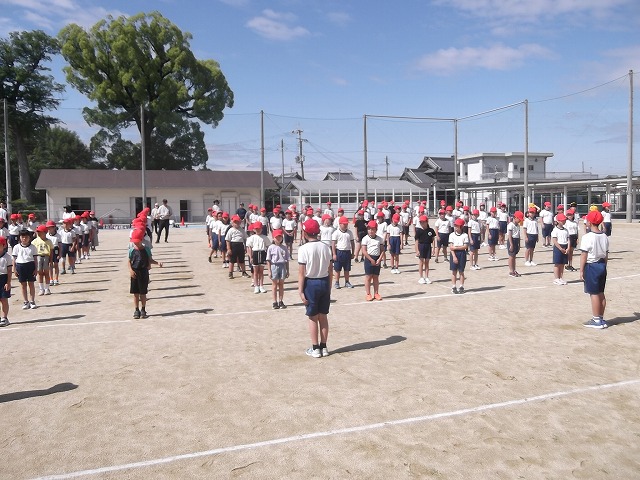 晴天の中、運動会の練習できました！