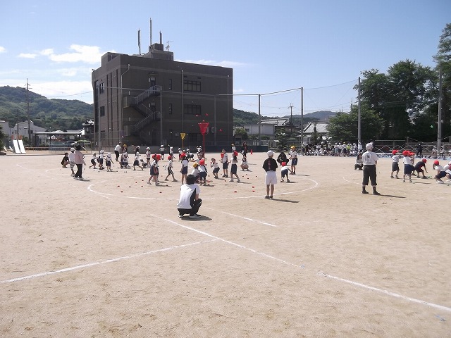 晴天の中、運動会の練習できました！