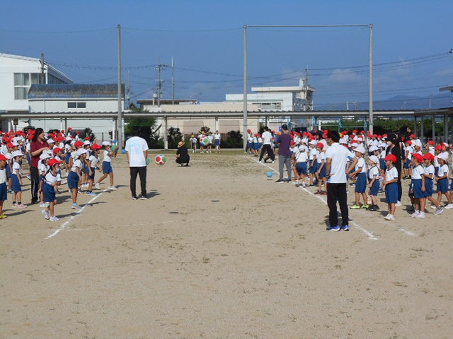 ドッチボールラリー、3年消防署見学