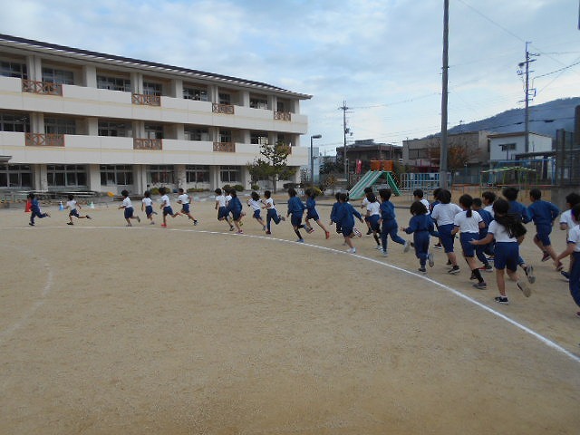 校内マラソン大会試走（当日の流れを写真で紹介します）