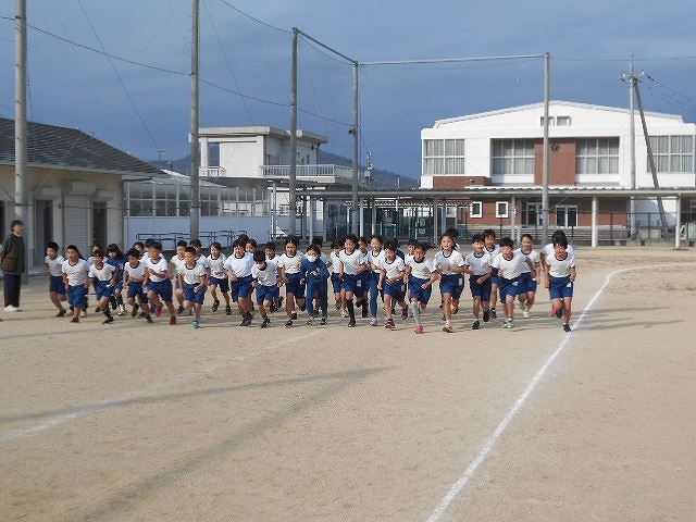 校内マラソン大会試走（当日の流れを写真で紹介します）