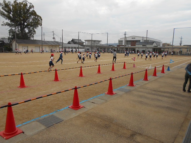 校内マラソン大会試走（高学年）