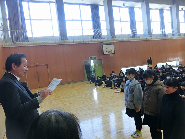 2学期終業式