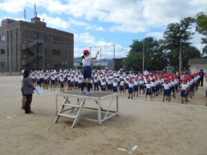 運動会の歌の練習