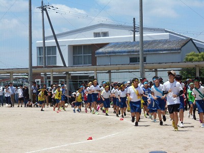 晴天の運動会