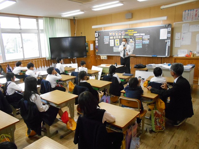 キッズサポート２年５年、学校訪問