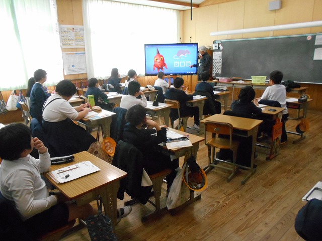 今日の授業風景（１～６年）