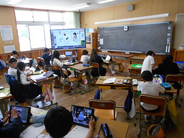 今日の授業風景（１～６年）