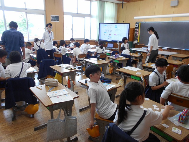 今日の授業風景（１～６年）