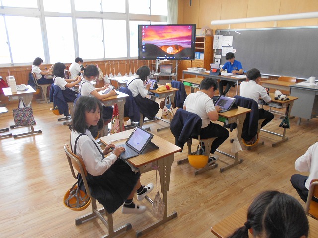 今日の授業風景（１～６年）