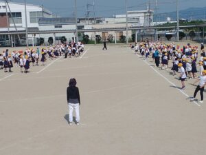 スポーツテスト・ぷにぷにボールラリー・6年校長室でインタビュー