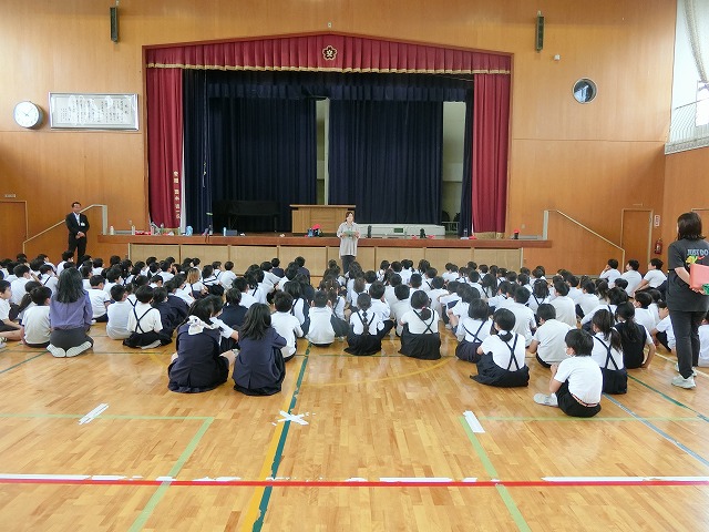 避難訓練、５年お米の話