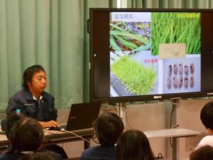 避難訓練、５年お米の話