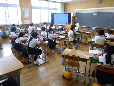 今日の授業風景（１～６年）