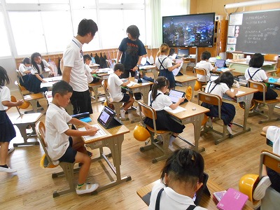今日の授業風景（１～６年）