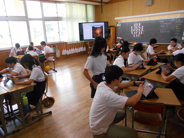 2学期始業式、授業風景(1~6年)