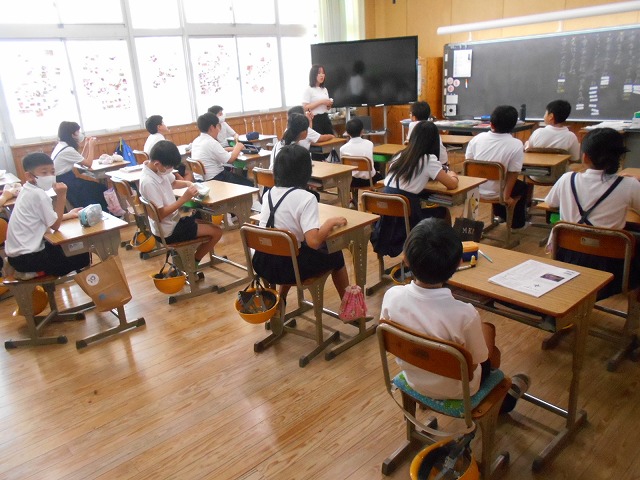 2学期始業式、授業風景(1~6年)
