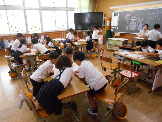 2学期始業式、授業風景(1~6年)