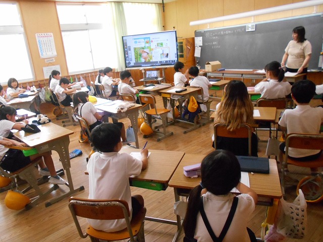 2学期始業式、授業風景(1~6年)