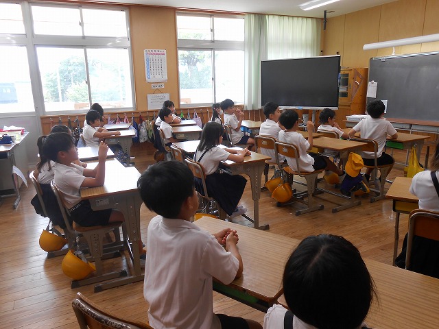 2学期始業式、授業風景(1~6年)