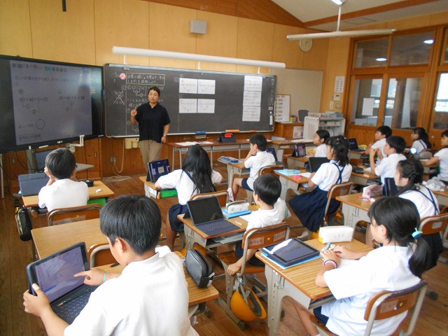 ３年消防署見学、４年研究授業、５年ＣＡＰの授業