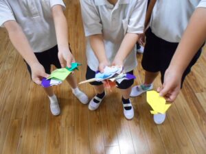 朝トレ、学校宝探し（児童会）