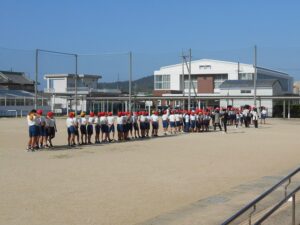 運動会の練習が始まります