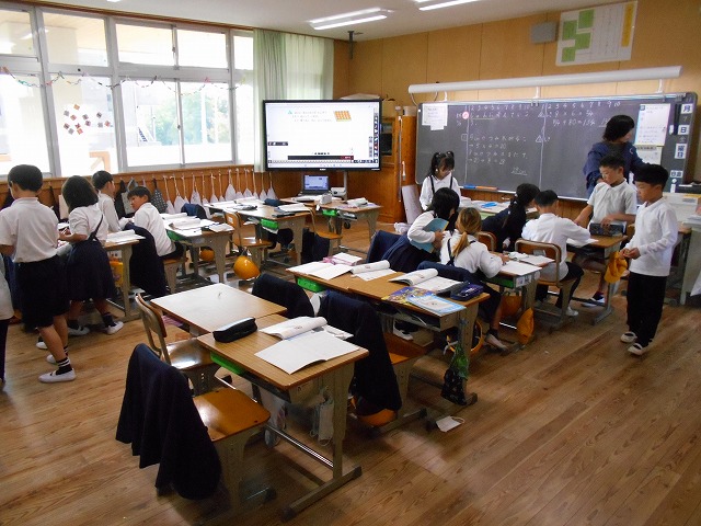 今日の授業風景（１～６年）