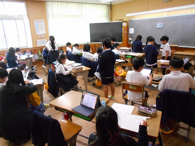今日の授業風景（１～６年）