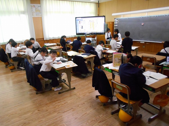 今日の授業風景（１～６年）
