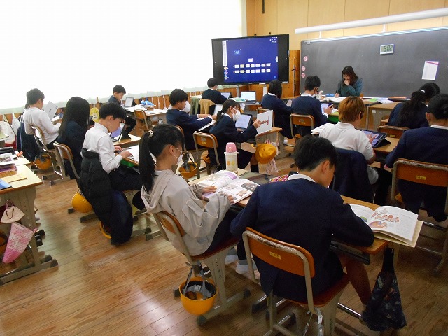 今日の授業風景（１～６年）