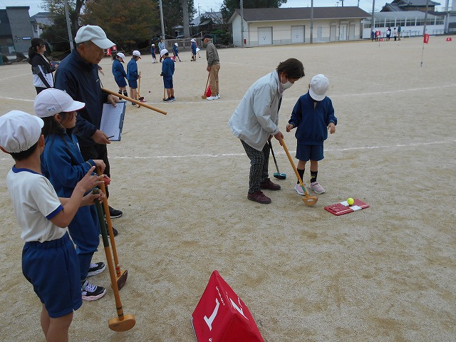 ２年グランドゴルフ体験、５年いなり寿司