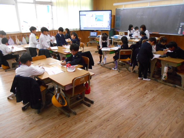 今日の授業風景（１～６年）