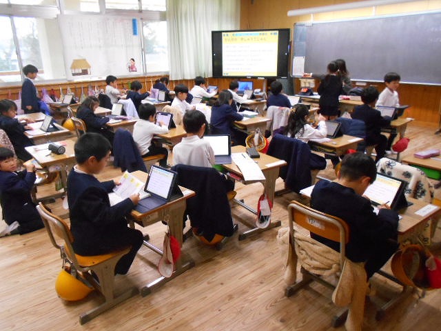 今日の授業風景（１～６年）