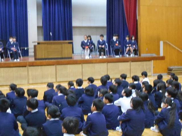 児童会役員選挙立ち会い演説会