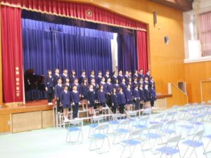 ６年　卒業式の練習