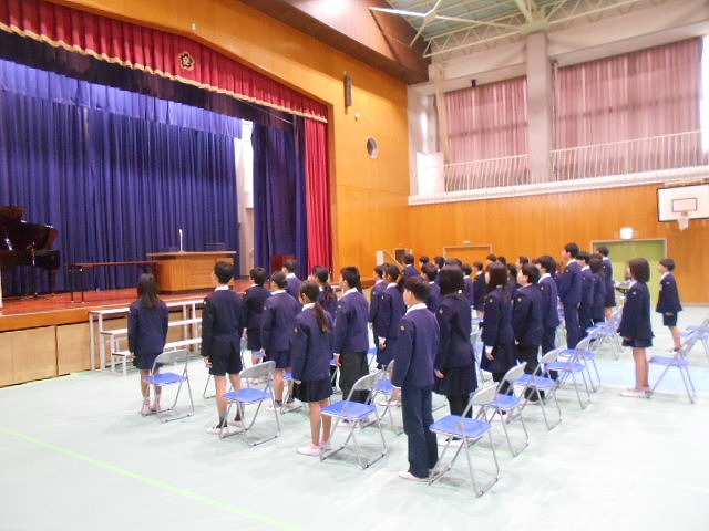 卒業式全校練習