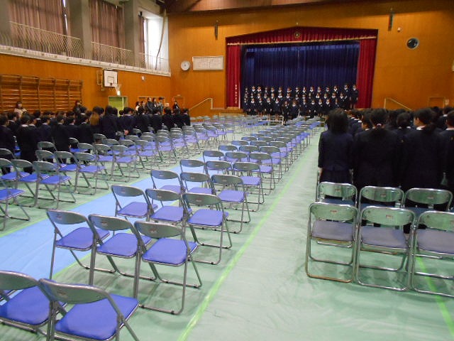 卒業式全校練習