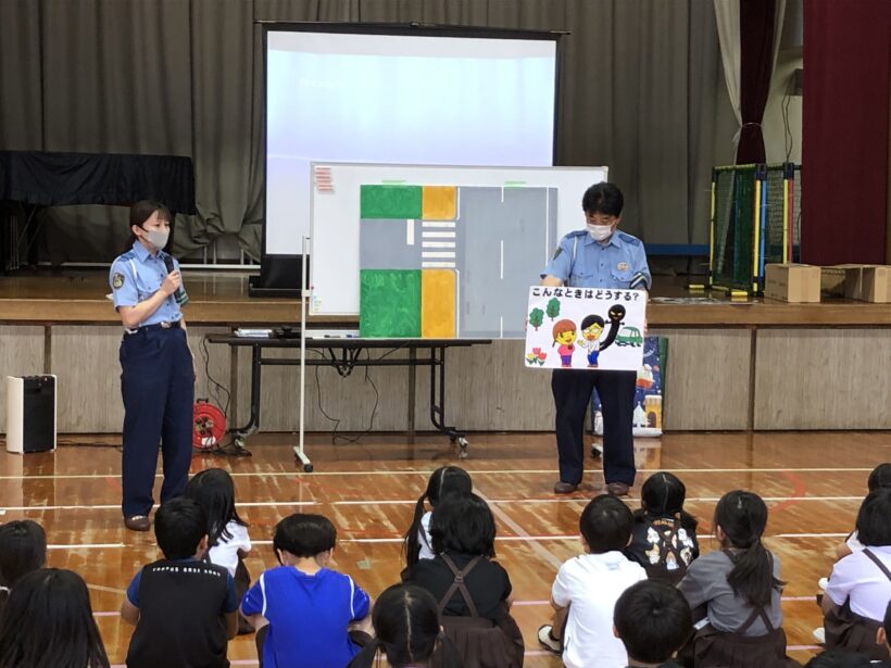 交通安全教室を実施しました。