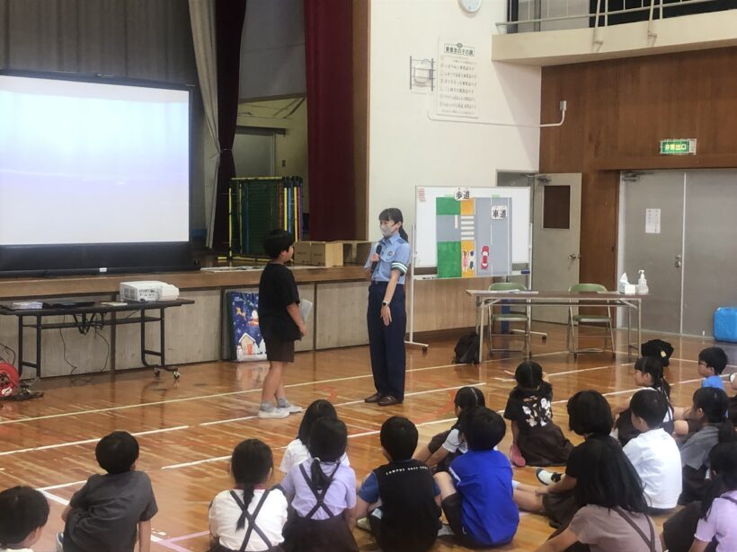交通安全教室を実施しました。