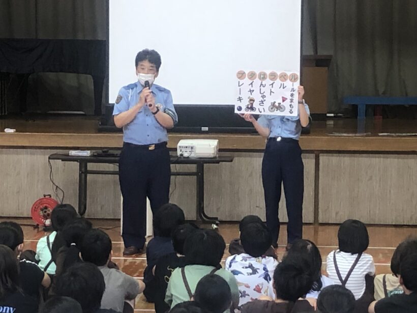 交通安全教室を実施しました。