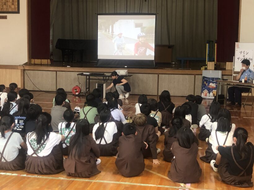 交通安全教室を実施しました。