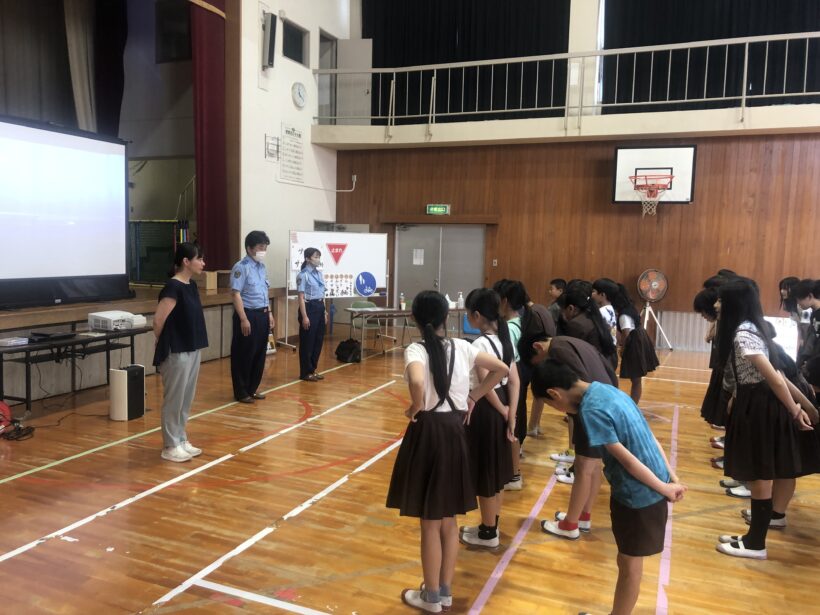 交通安全教室を実施しました。