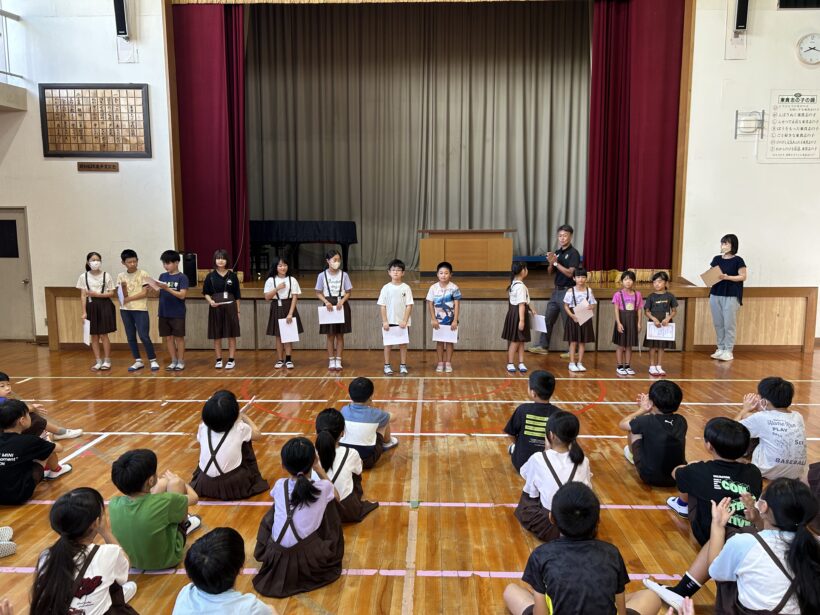 今日の東貴志小学校