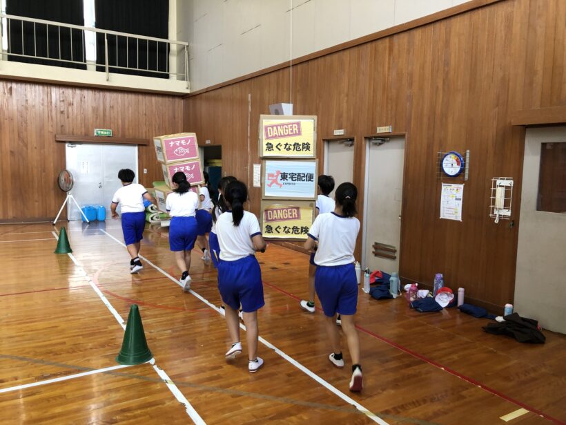 運動会の練習、頑張っています。