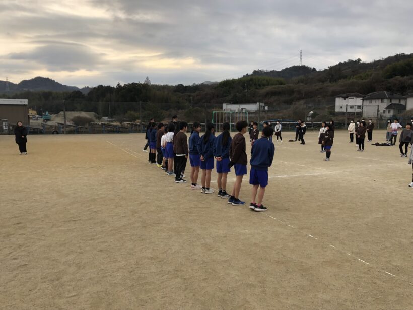 長距離大会に向け、一人一人決意を述べました。