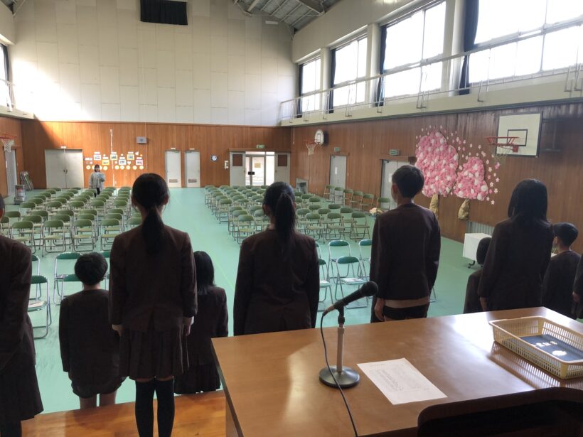 卒業式前日・卒業式準備